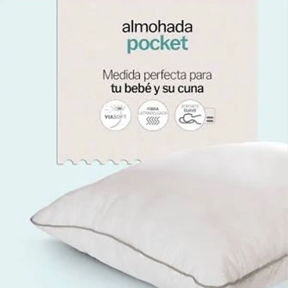 Almohada Poket Vialifresh, tamaño CUNA 3
