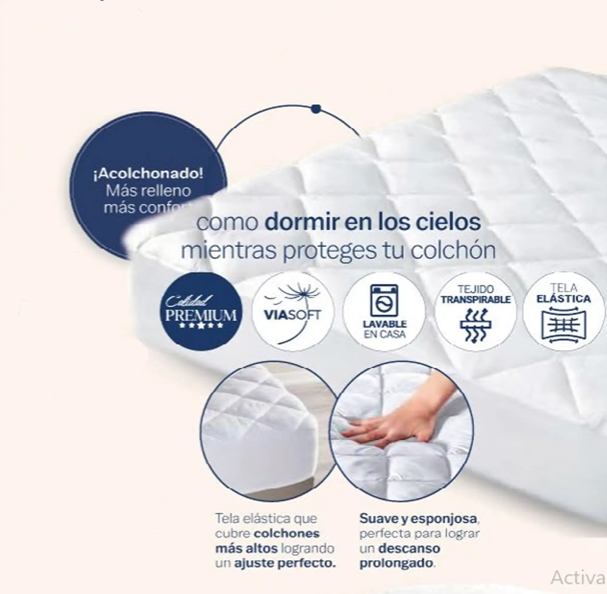 Protectores de Colchón COLCHONETAS CONFORT 3