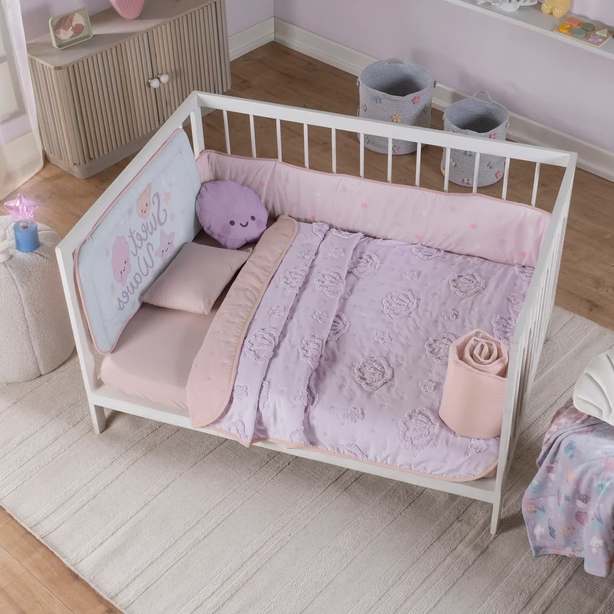 Juego de Cuna Baby CONCHITAS, incluye 6 piezas 4