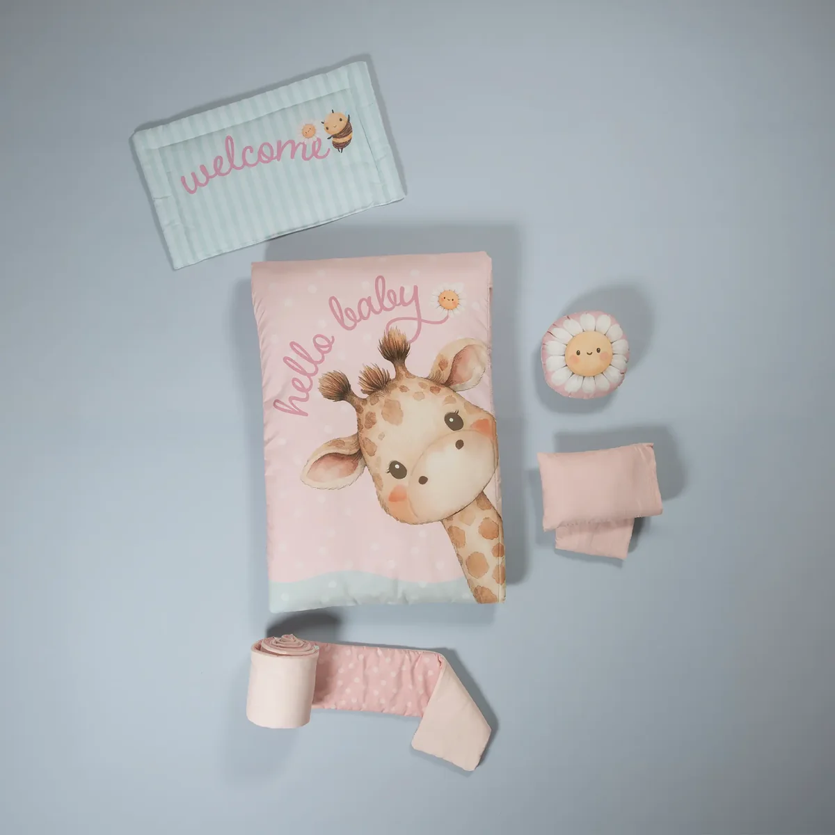 Juego de Cuna Baby JIRAFITAS, incluye 6 piezas 3