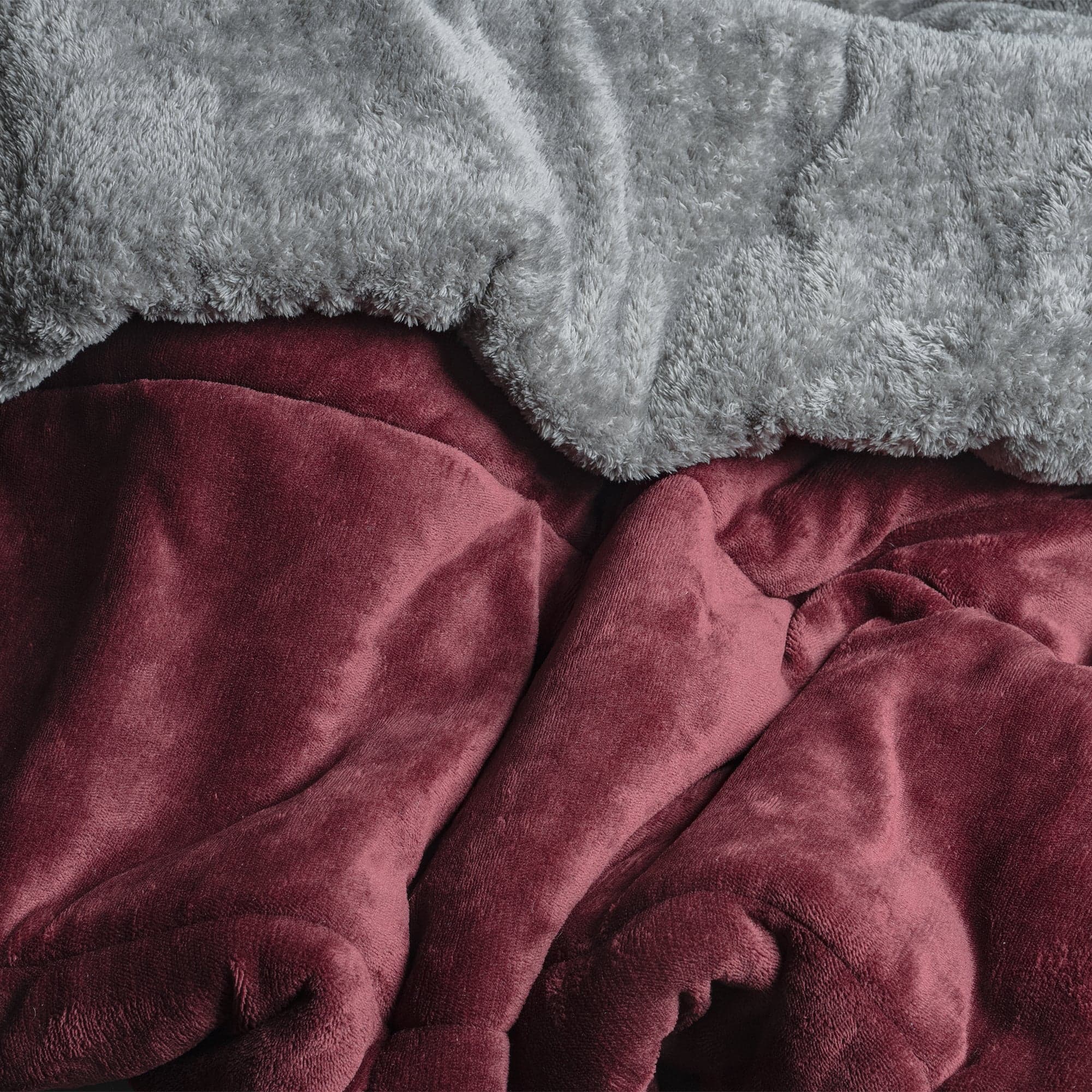 Cobertor Invernal TINTO con textura de borrego Premium 5