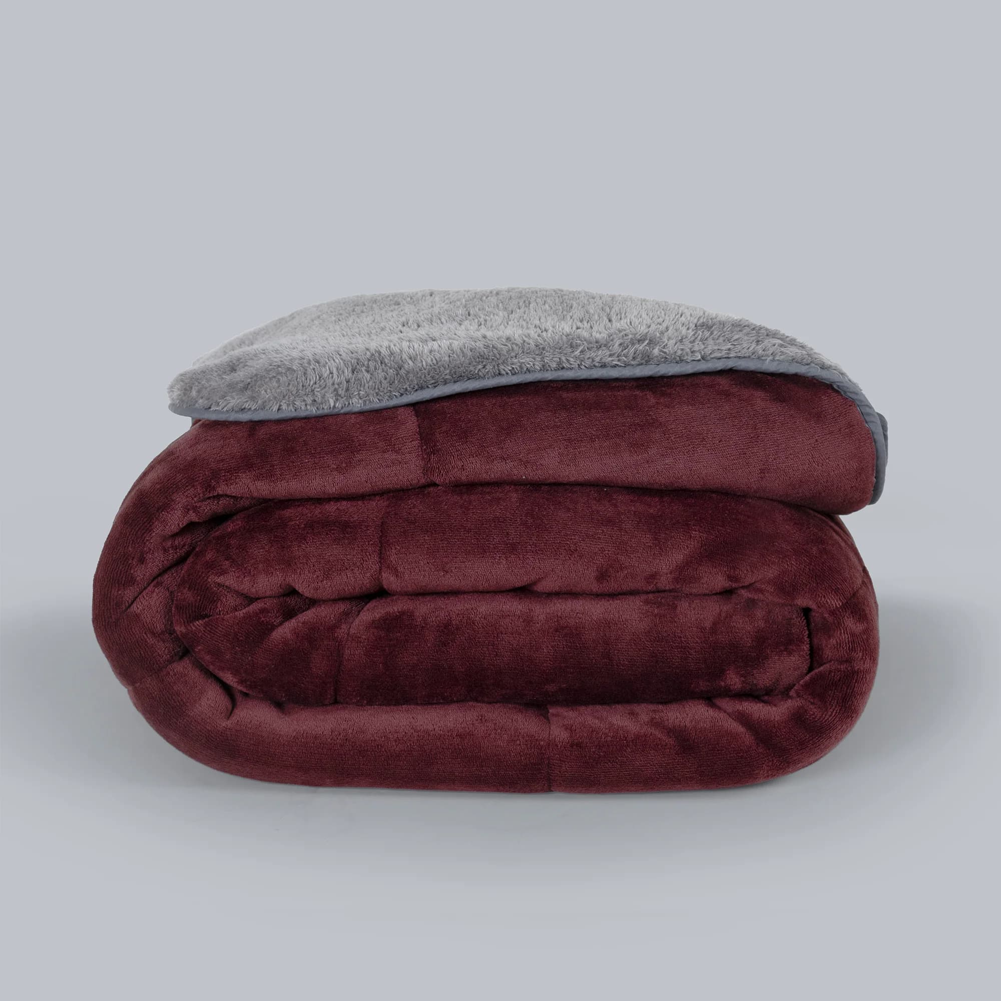 Cobertor Invernal TINTO con textura de borrego Premium 2
