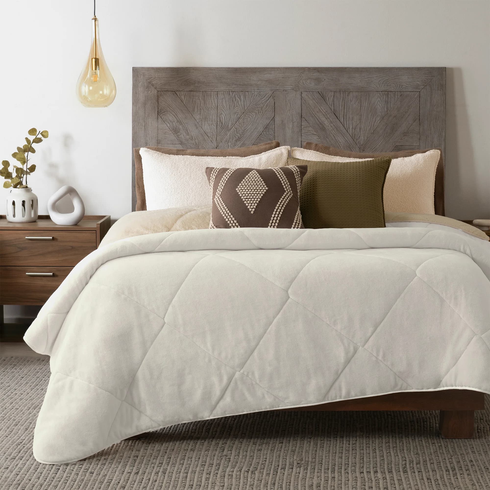 Cobertor Invernal BANFF textura de borrego Premium 3