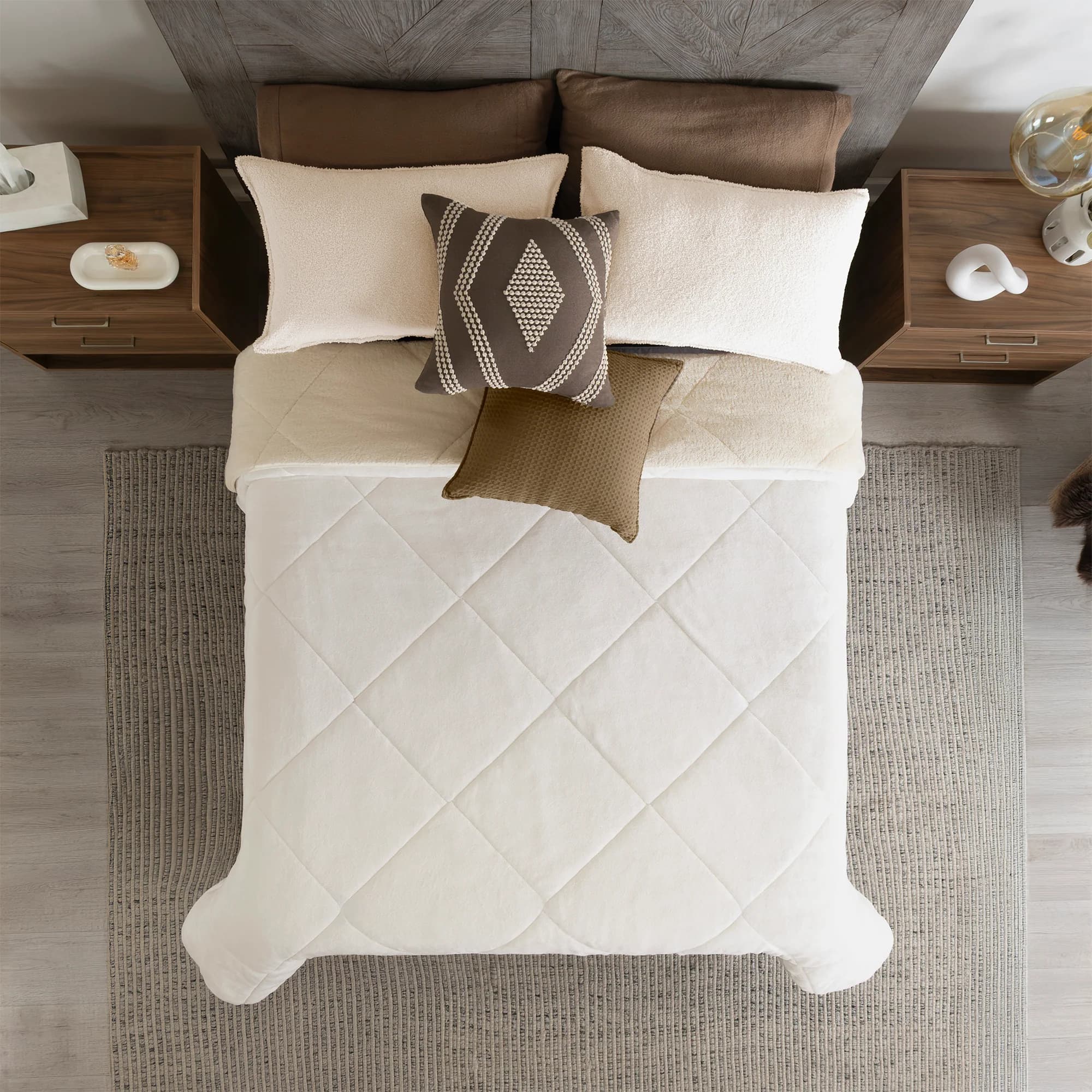 Cobertor Invernal BANFF textura de borrego Premium 4