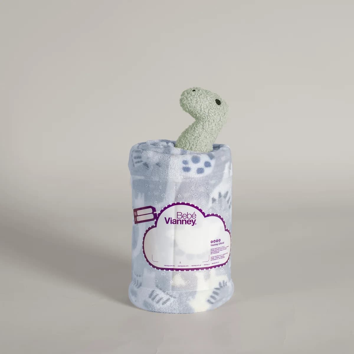 Cobertor Baby Ligero RAPTOR, tamaño Carriola, incluye peluche 4