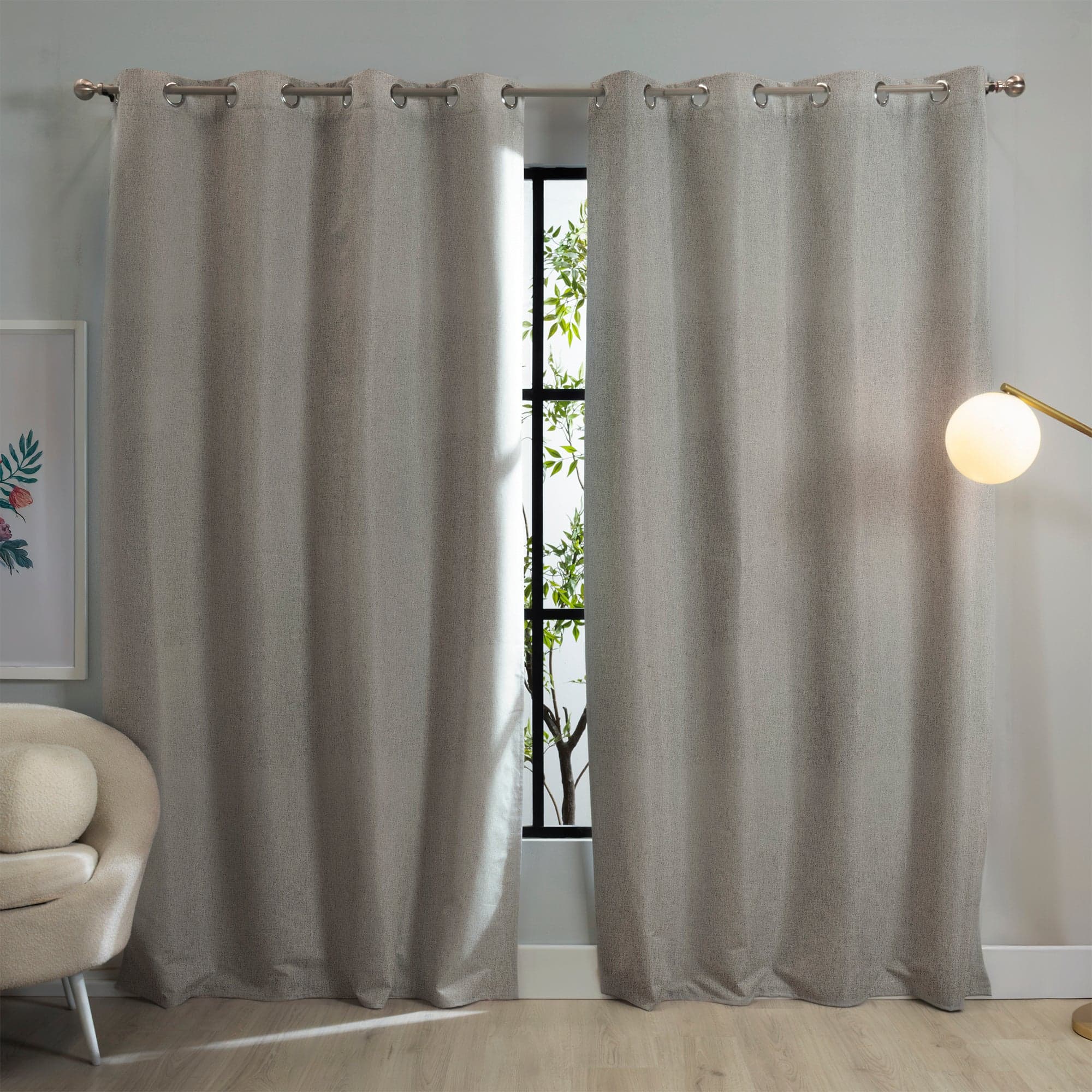 Cortinas BLACKOUT Catania de Vianney, Set de 2 Piezas, con argollas 2