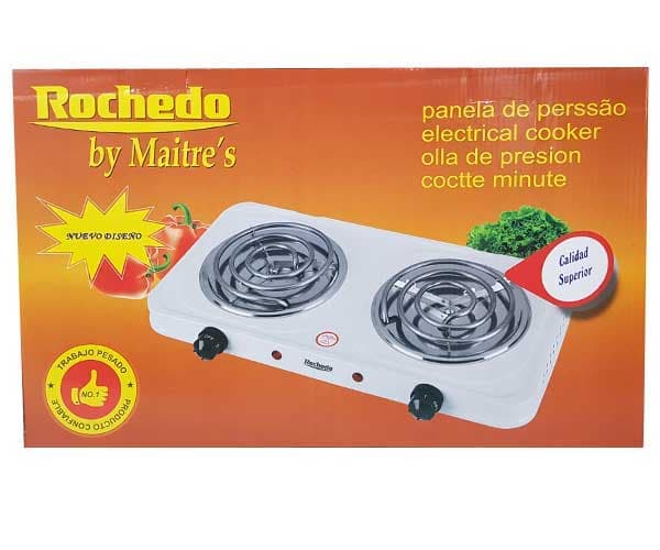 Estufas Eléctricas ROCHEDO de 2 hornillas 6