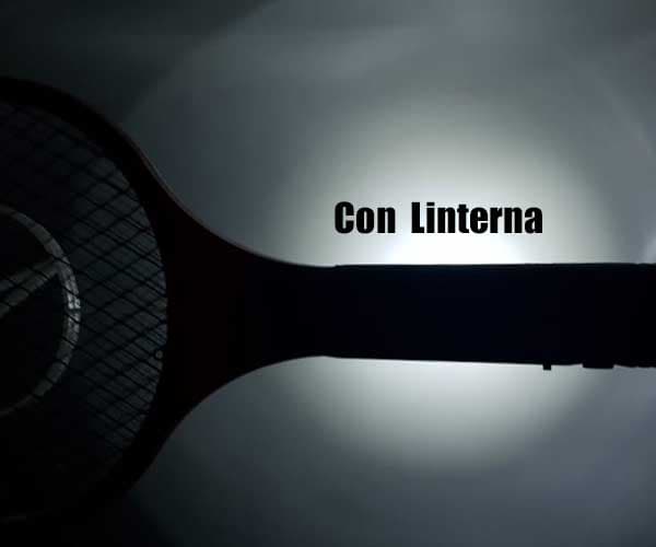 Raqueta Eléctrica Matazancudos con linterna, recargable 3