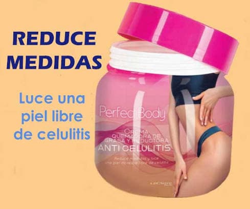 Crema ANTI CELULITIS Perfect Body, quemadora de grasa y reductora 3