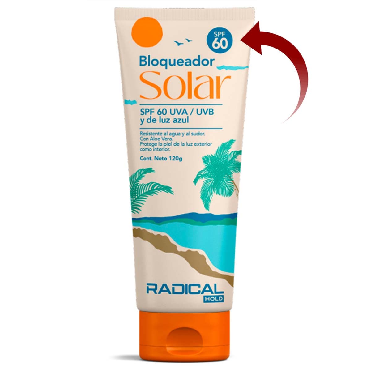 Bloqueadores Solares RADICAL HOLD, con Aloe Vera de 120g
