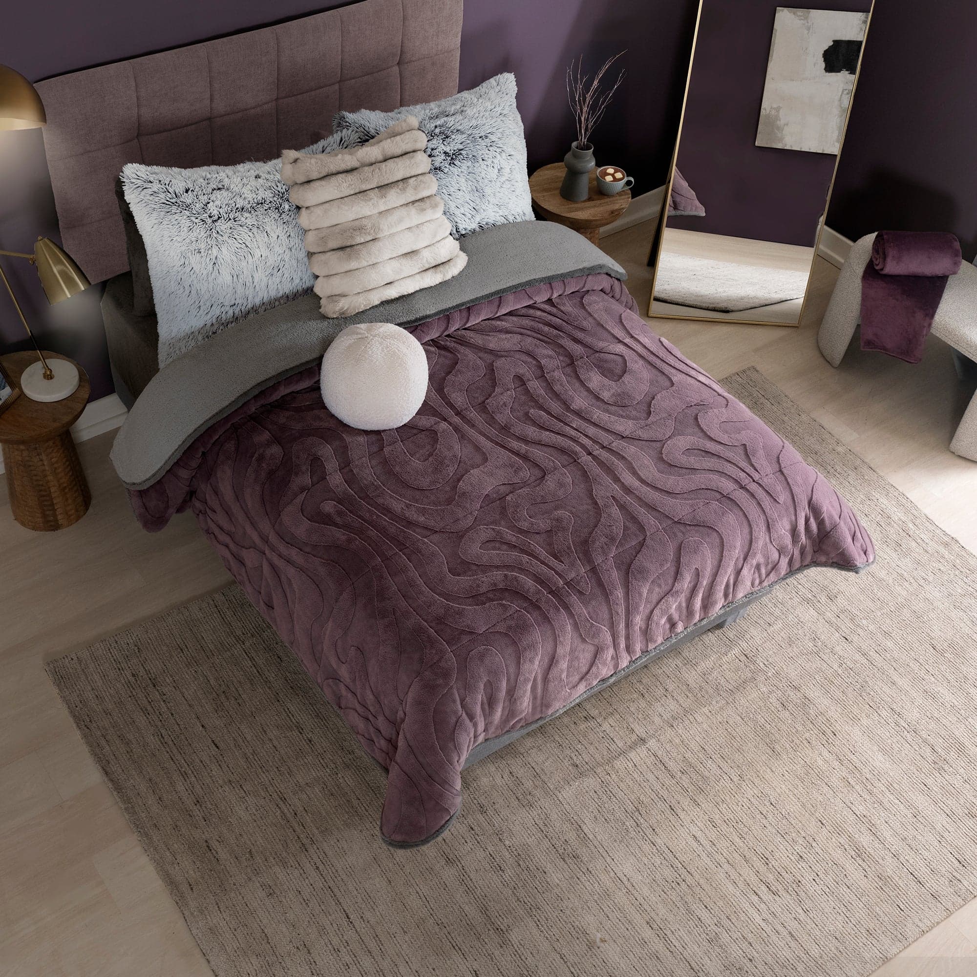 Cobertor Everest NUUK, textura de borrego, calidad Premium