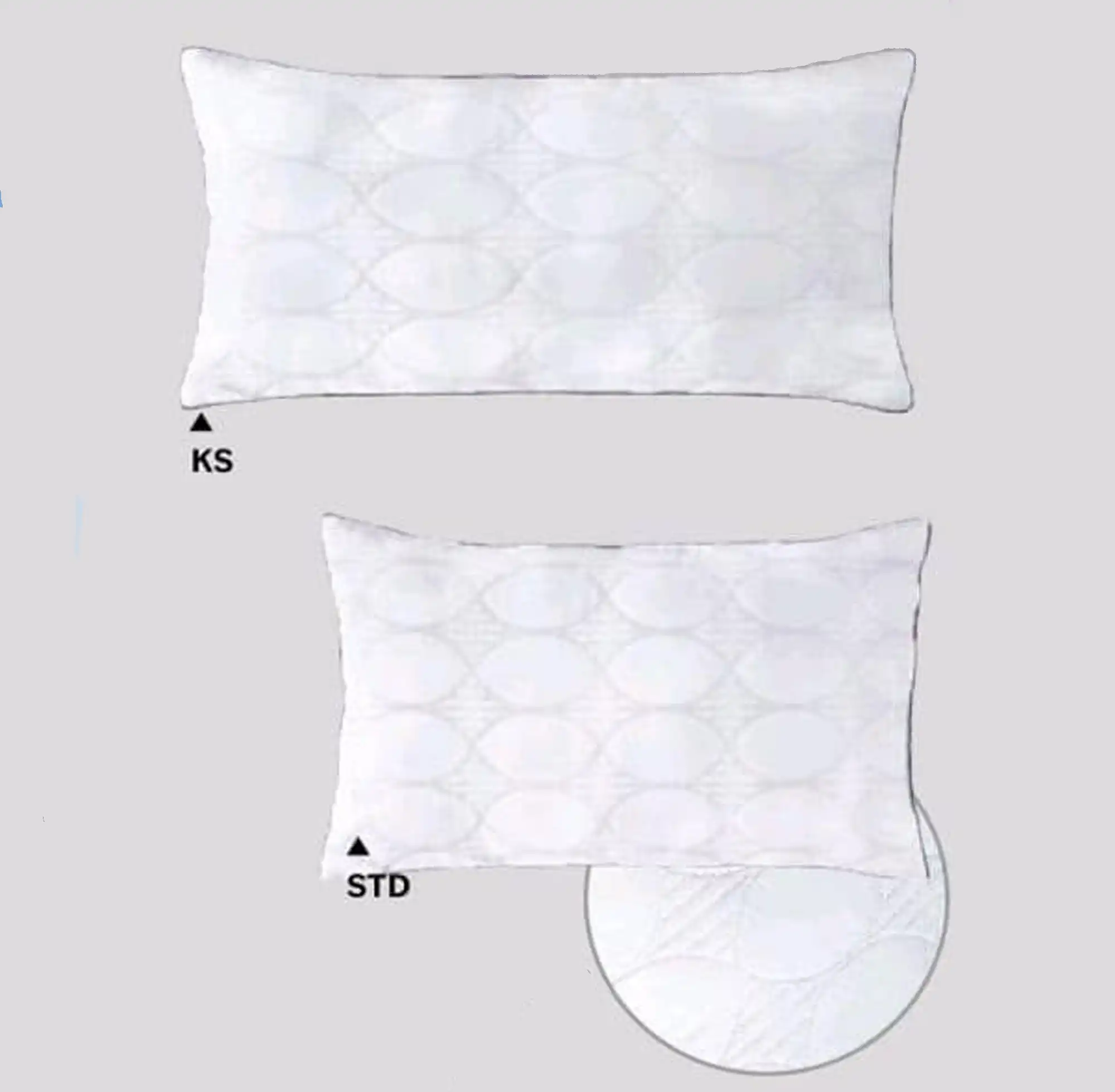 Almohadas BÁSICA PLUS, capitonado de ultrasonido