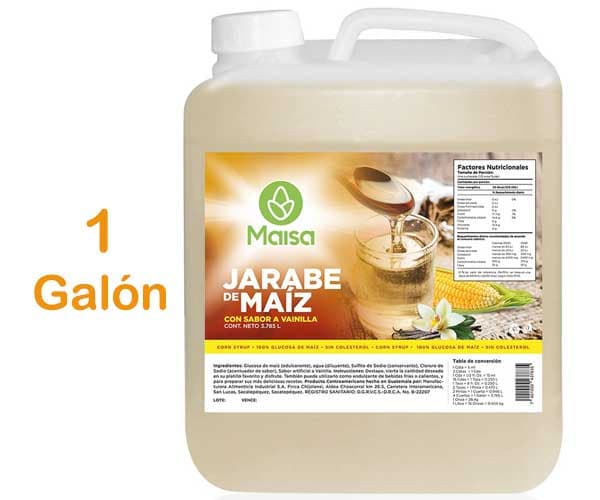 Jarabe de Maíz MAISA con sabor a vainilla