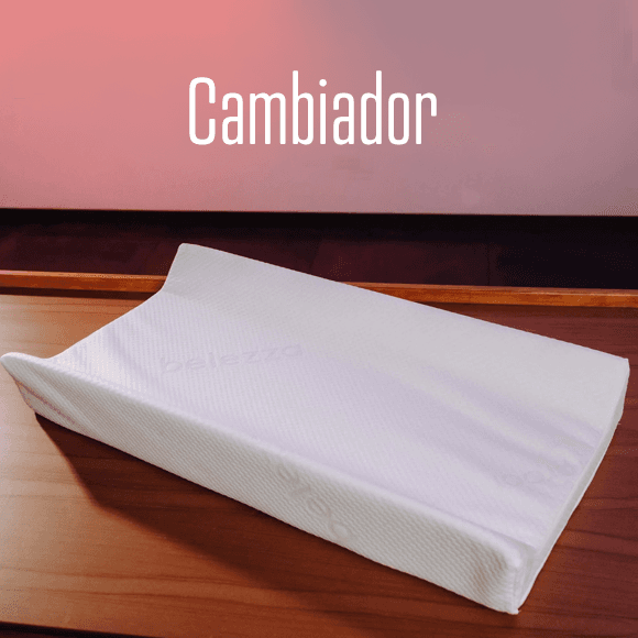 Colchón Cambiador Impermeable de tela 100% algodón con bordes curvos antivuelcos