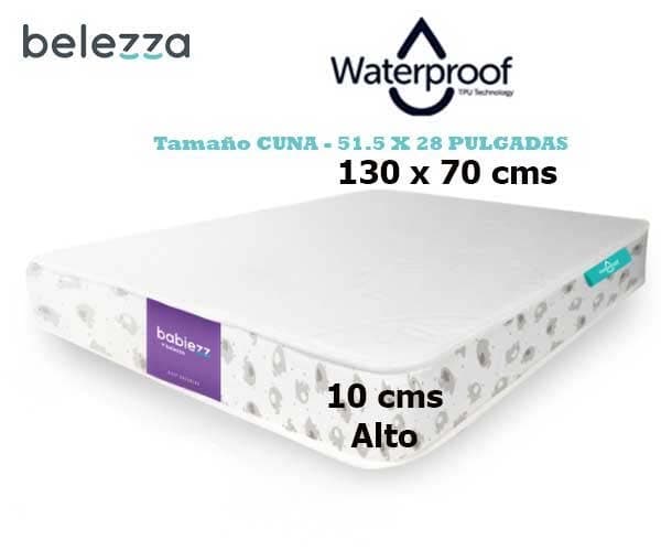 Colchón Impermeable de tela 100% algodón