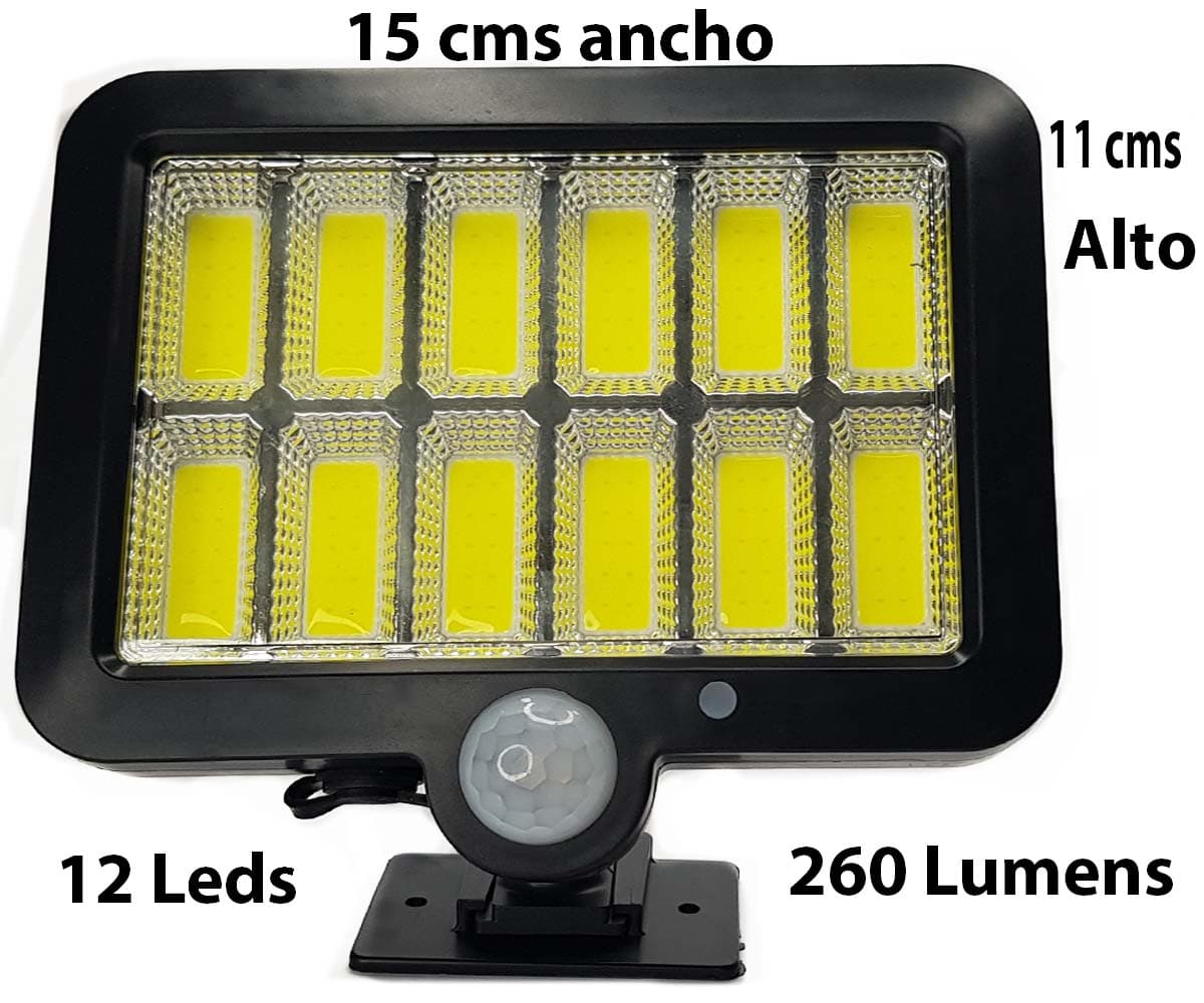 Lámparas Solares 260 Lúmenes con Sensor y panel separada