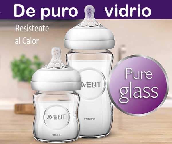 Pachitas o Tetinas DE VIDRIO, Avent Natural