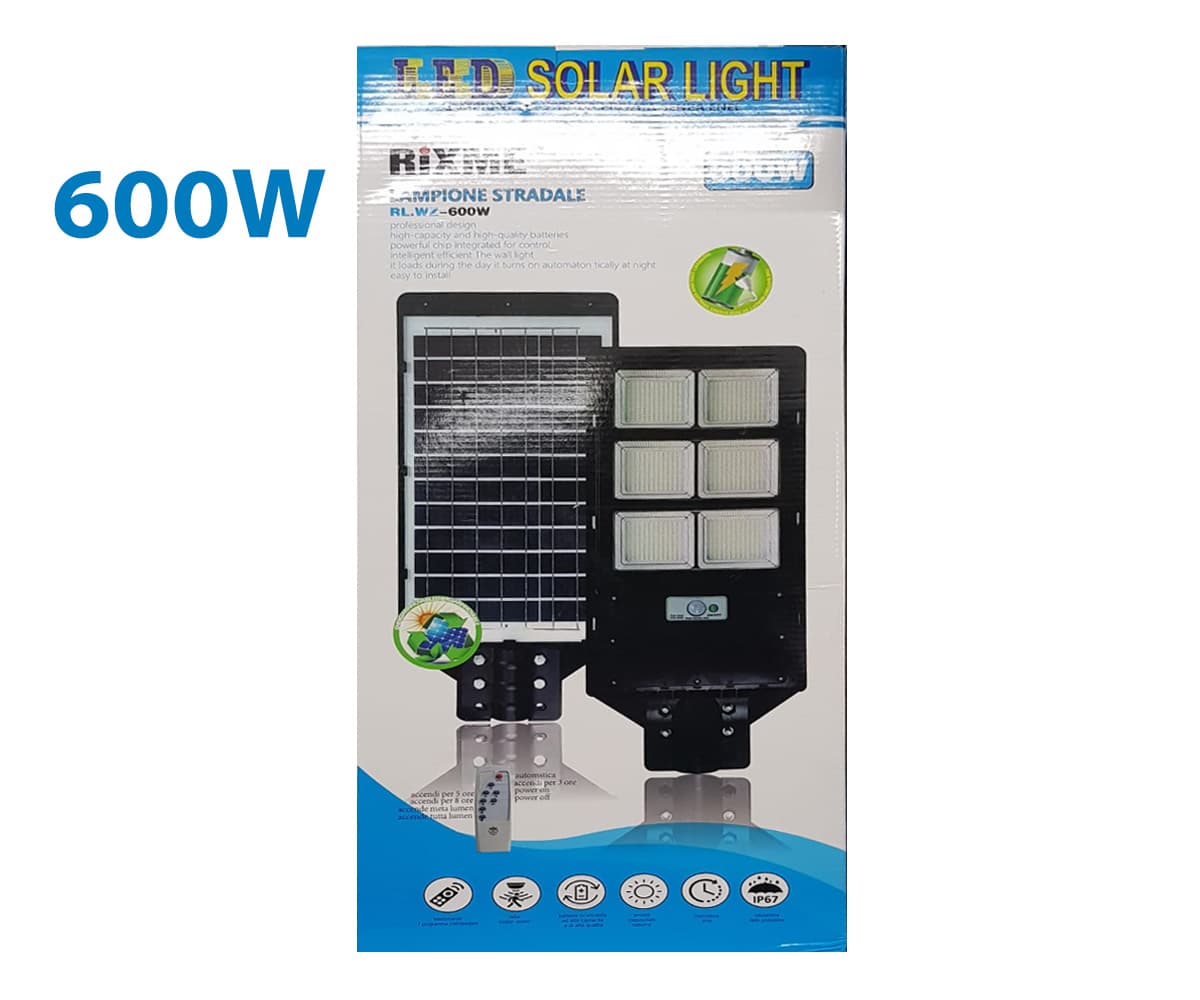 Lámparas Solares de 600W para calle