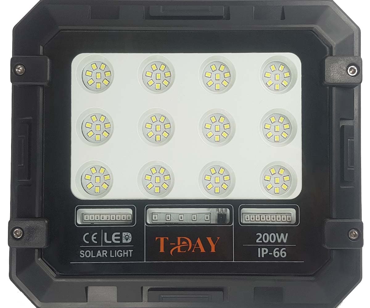 Lámparas Solares 200W Reflectores T-DAY