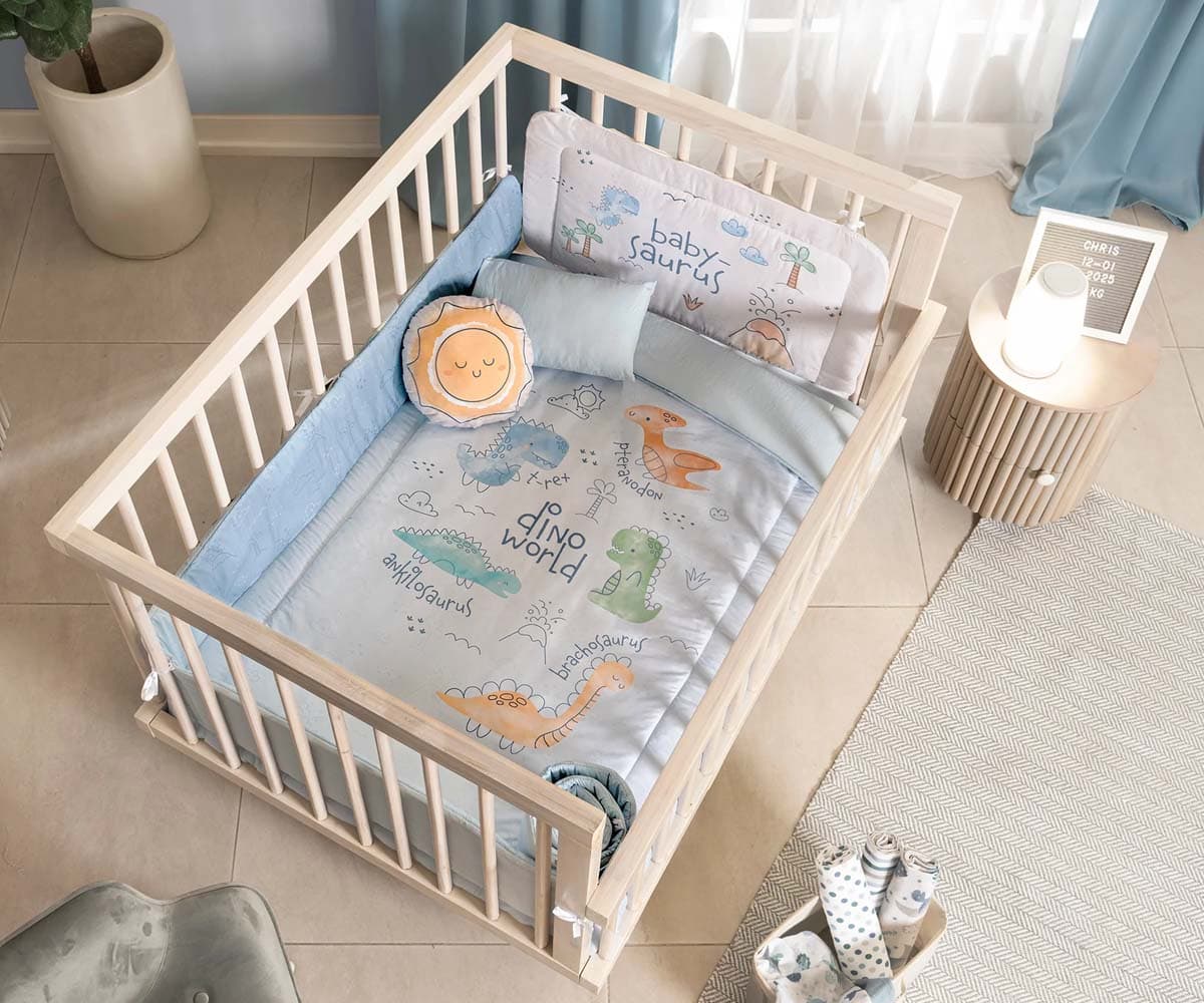 Juego de Cuna Baby T-REX, 6 piezas y doble vista