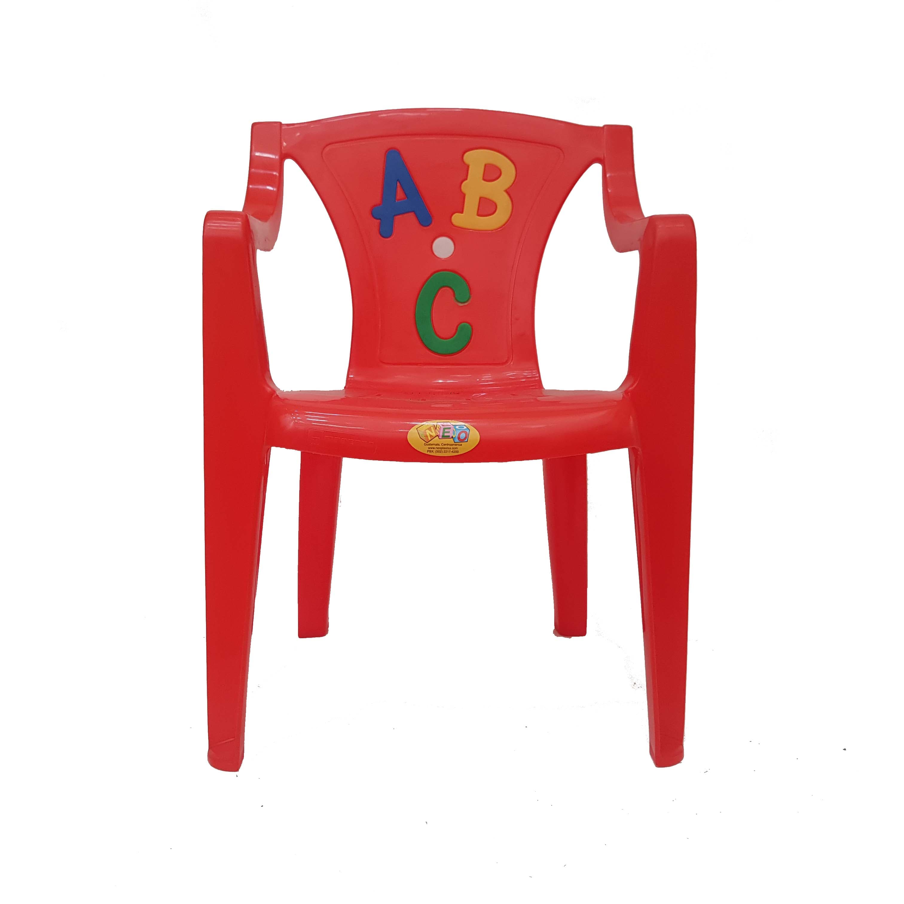 Sillas infantiles de plástico ABC para niños y niñas