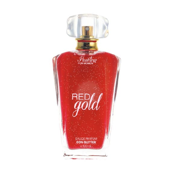 Eau de Perfum RED GOLD con GLITTER de Flushing de 100 mL
